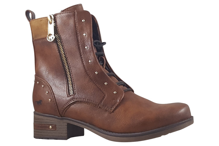 Mustang Shoes Trophy 1229522 Cognac Womens Boots