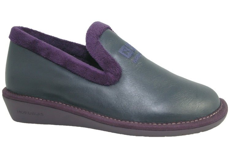Nordikas Nicola 305 Violet/Navy Womens Slippers