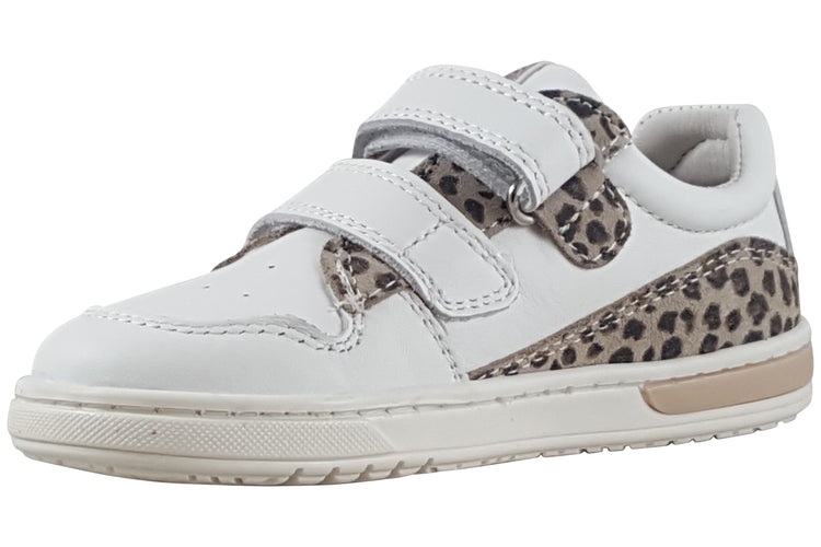 Primigi Baby Dude G 1407111 White/Leopard Girls First Shoes