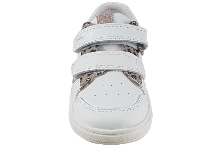 Primigi Baby Dude G 1407111 White/Leopard Girls First Shoes