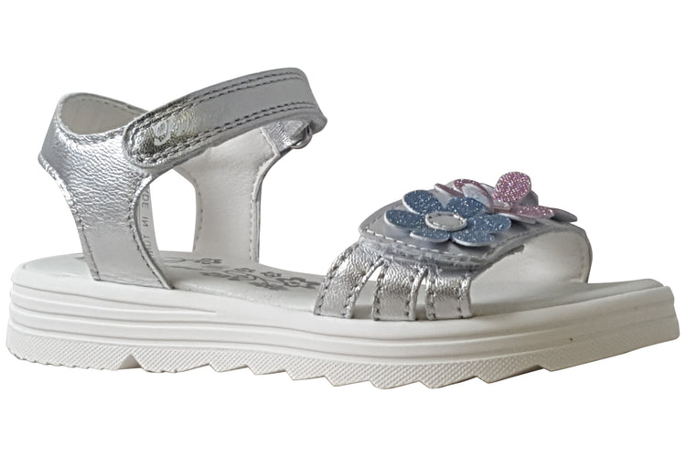 Primigi Girl Cute Sdl 1417022 Silver Multi Girls Sandals