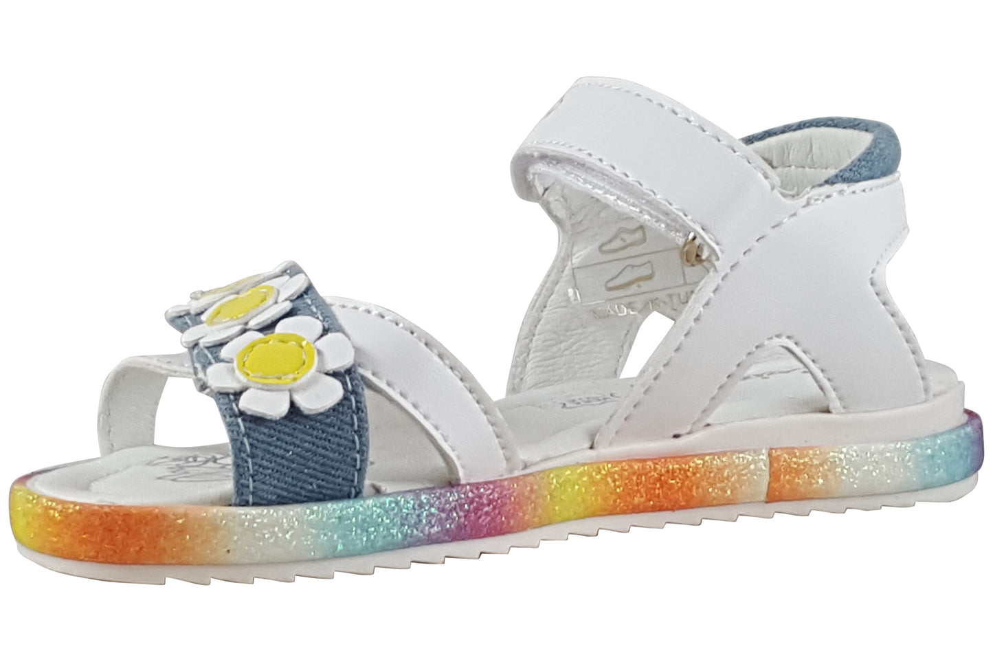 Primigi Happy Star Sdl 59150-00 White/Denim Girls Sandals