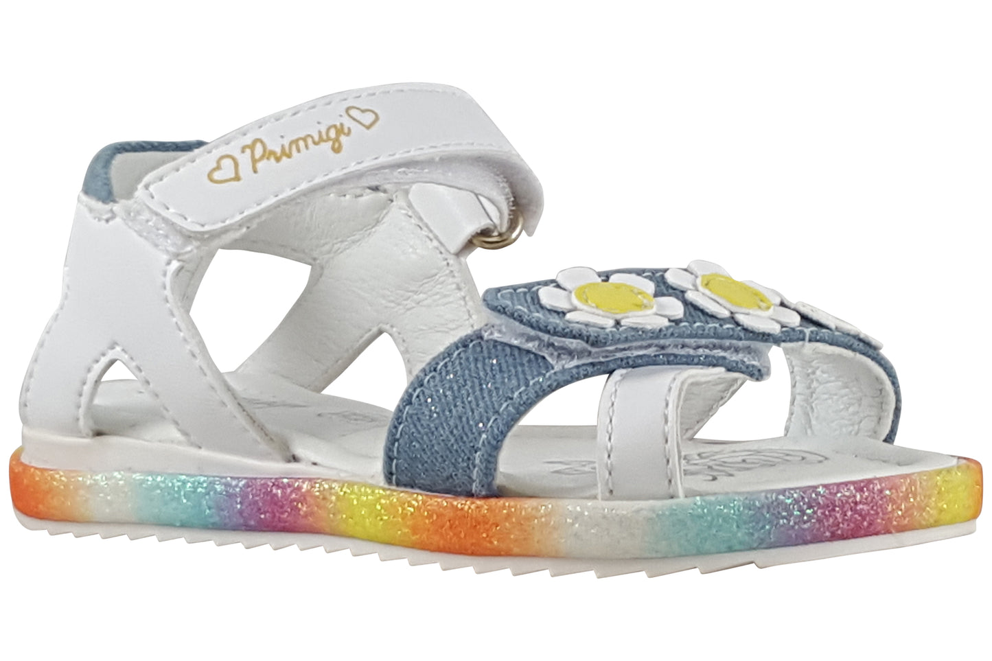 Primigi Happy Star Sdl 59150-00 White/Denim Girls Sandals