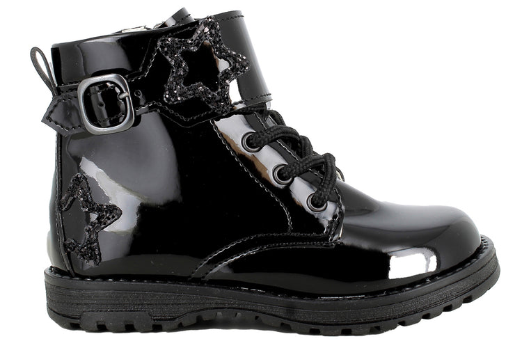 Primigi Play Casual 2 BT 2413300 Black Patent Girls Boots