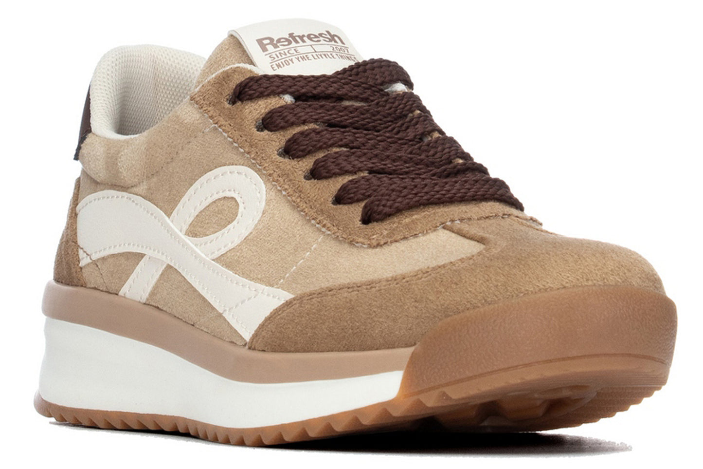 Refresh Bumpers 176232 Beige Womens Fashion Trainers