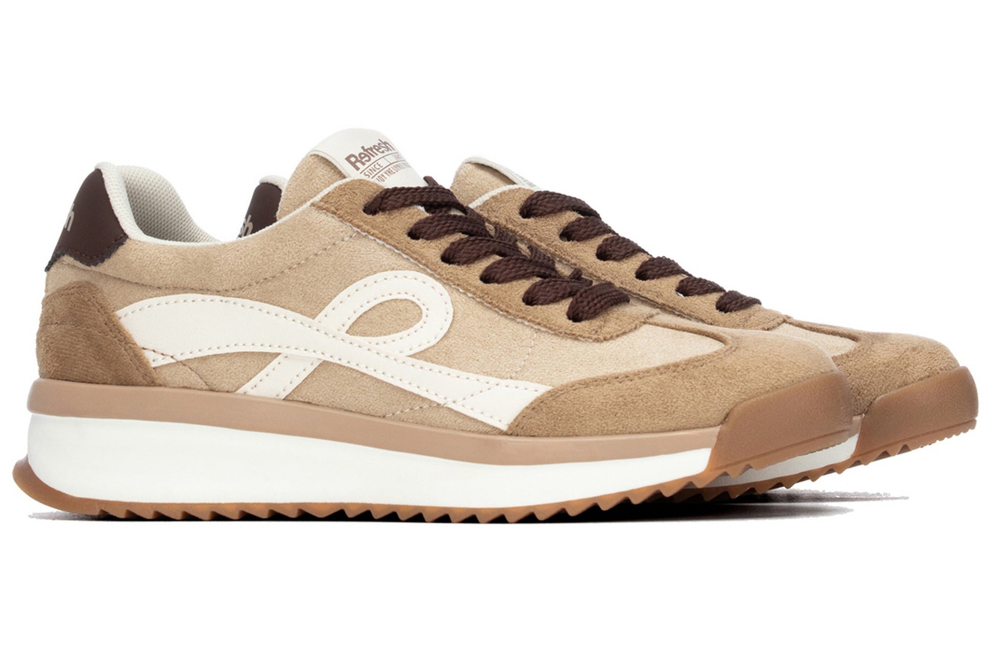 refresh-bumpers-176232-womens-trainers-beige-right-pair