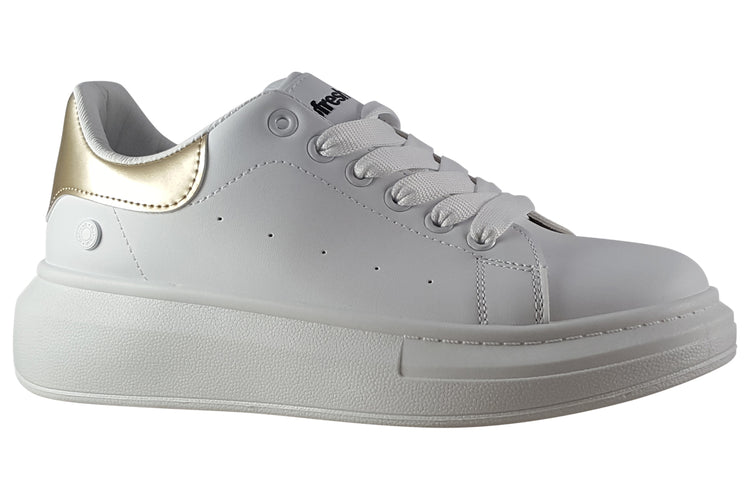 Refresh Daffy 171650 White/Gold Womens Fashion Trainers