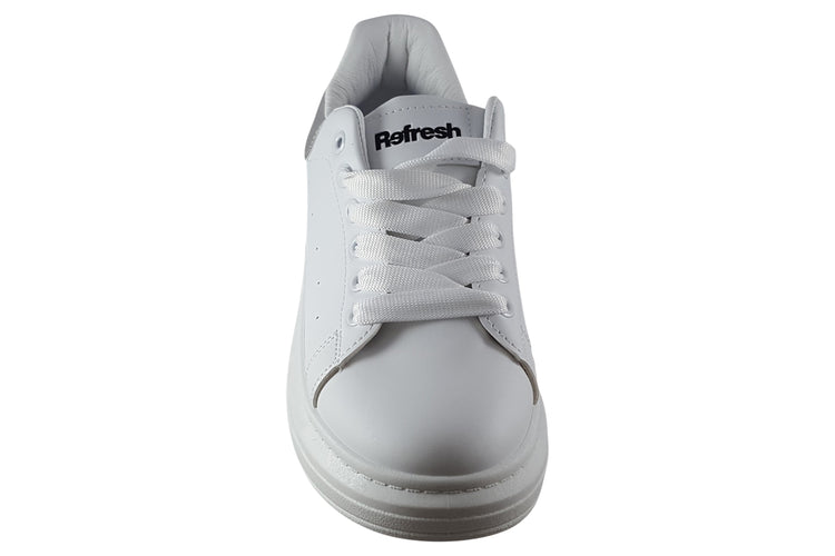 Refresh Daffy 171650 White/Silver Womens Fashion Trainers