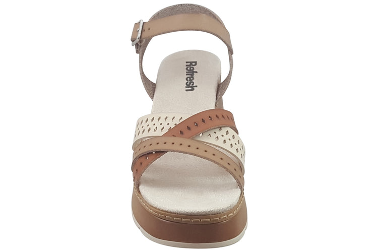 Refresh Hilda 172693 Beige Comb Womens Sandals