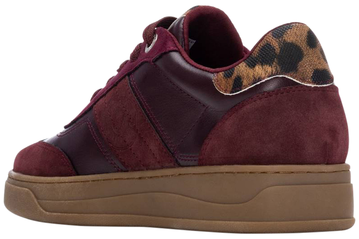 refresh jupe 172954 womens trainers burgundy left back