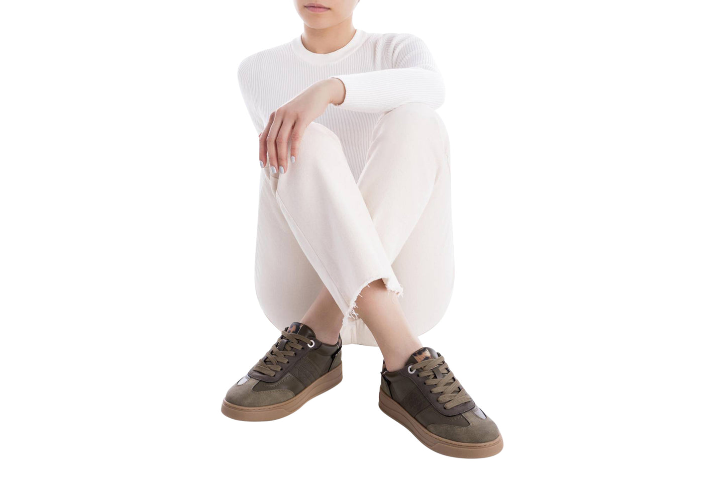 refresh jupe 172954 womens trainers khaki pair