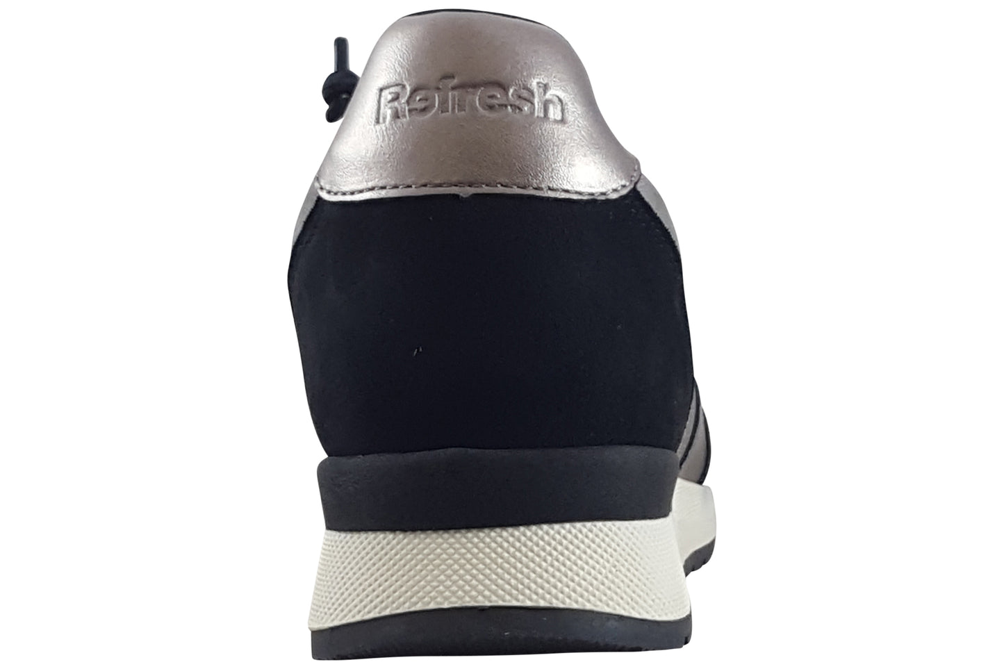 refresh oxford 172960 womens trainers black back