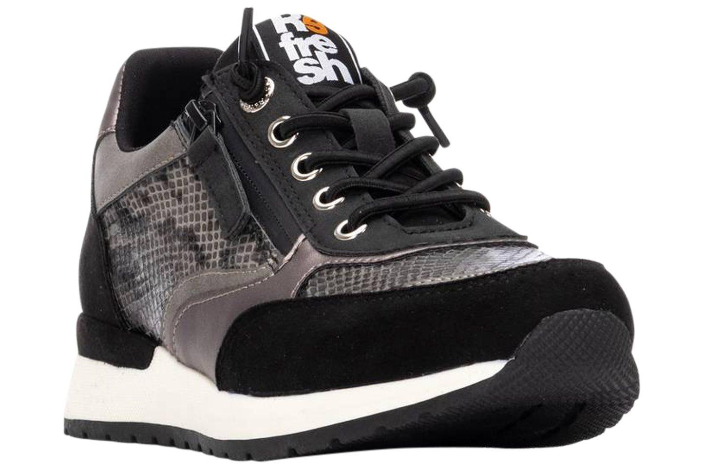 refresh oxford 172960 womens trainers black right front