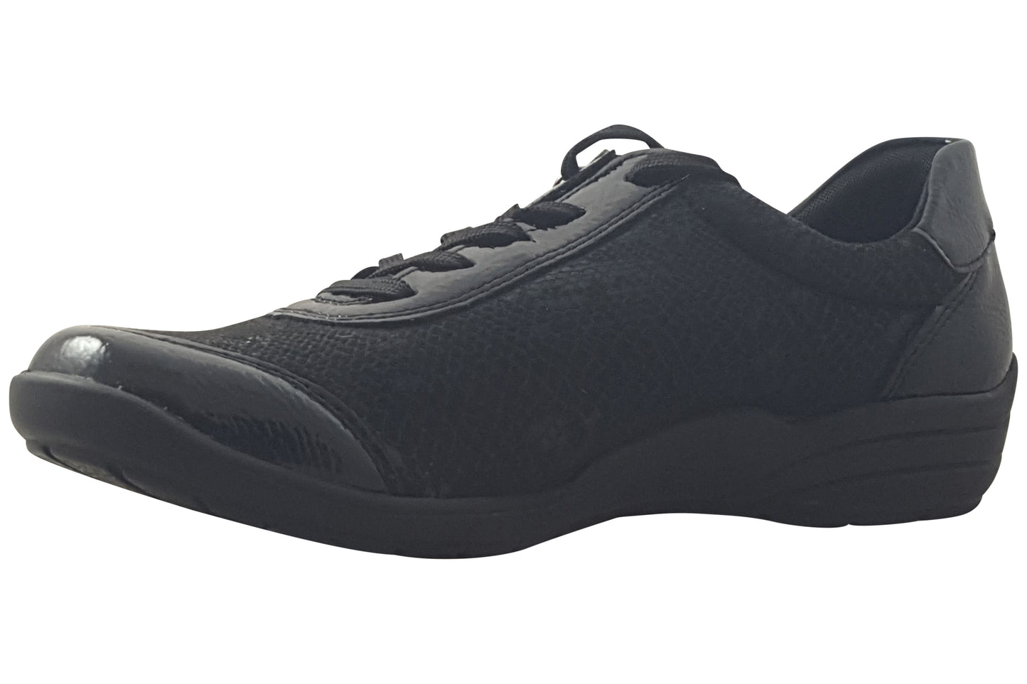 Remonte Bowie-2  R7637 Black Snake Womens Shoes