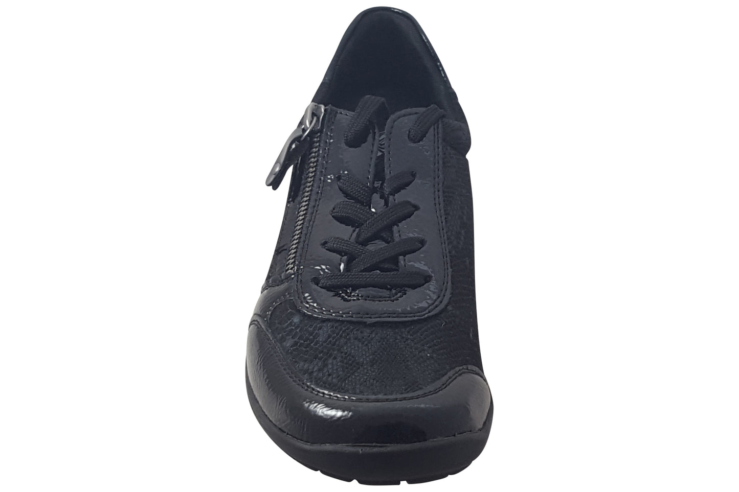 Remonte Bowie-2  R7637 Black Snake Womens Shoes