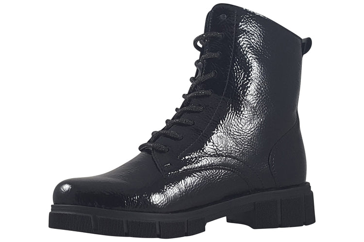 Remonte Cheryl D2S72-02 Black Patent Womens Boots