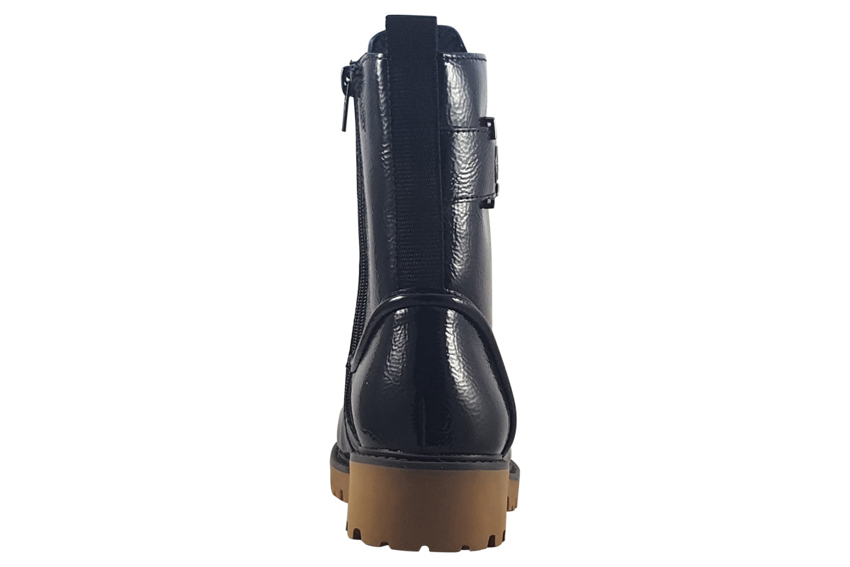 remonte danielle black patent womens back