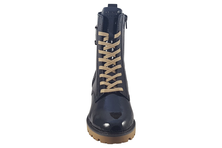 Remonte Danielle D8663-00 Black Patent Womens Boots