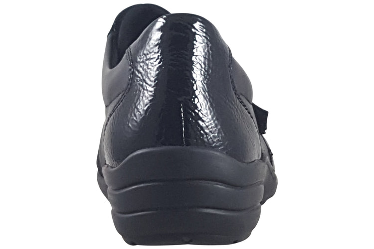 Remonte Dew-3 R7600 Black Snake Womens Shoes