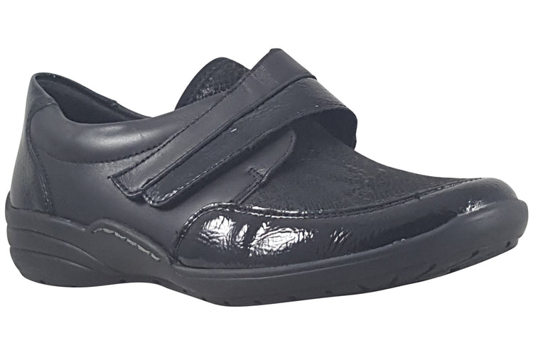 Remonte Dew-3 R7600 Black Snake Womens Shoes