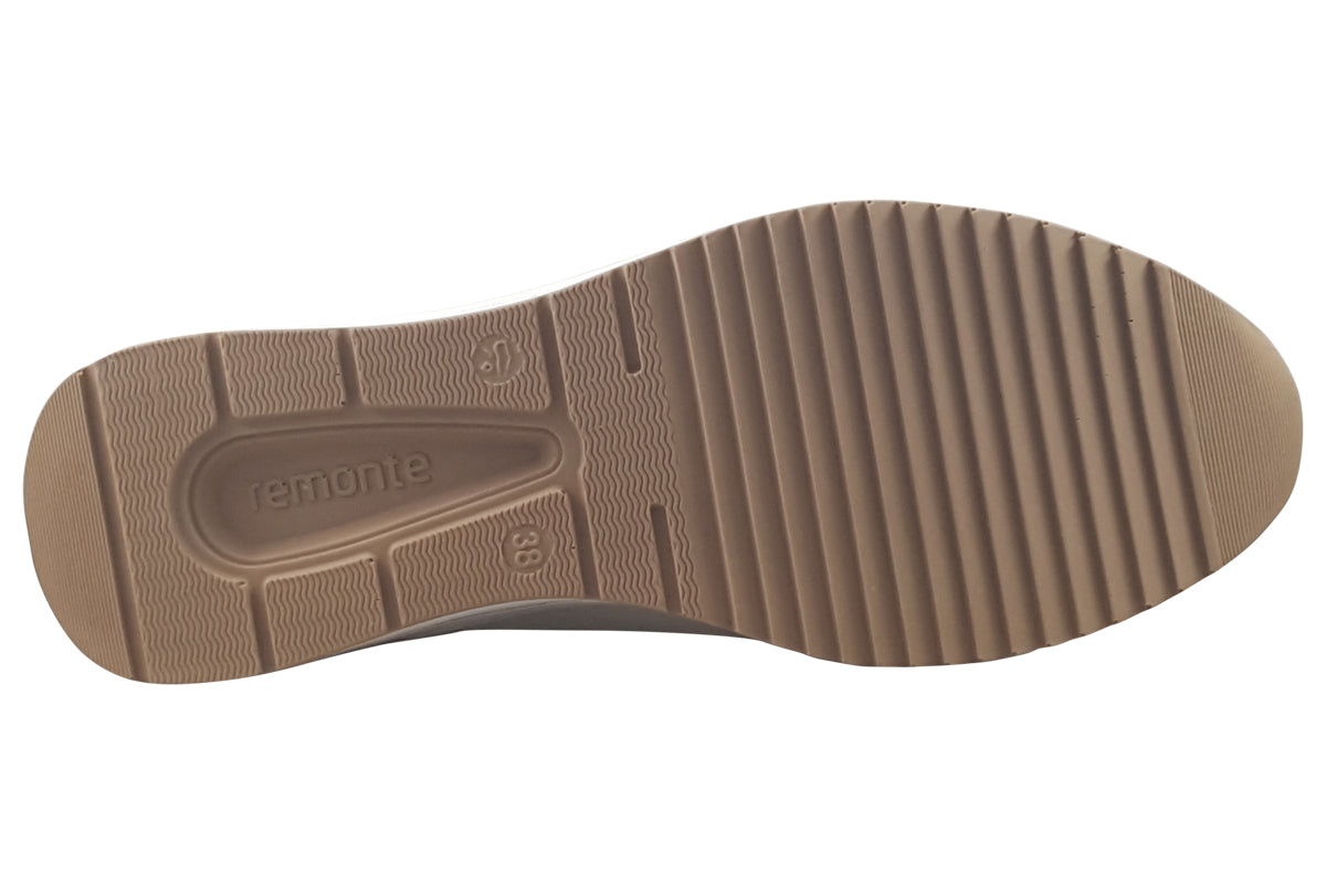 remonte glossy white combi womens sole