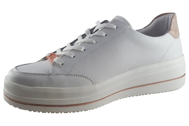 Remonte Holly D1C02 White Womens Fashion Trainers