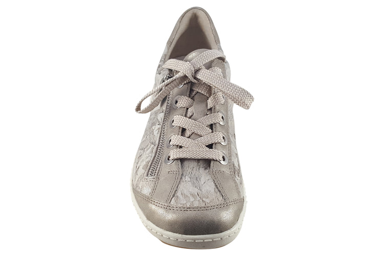 Remonte Katrina-2 R1402 Beige Metallic Womens Fashion Trainers