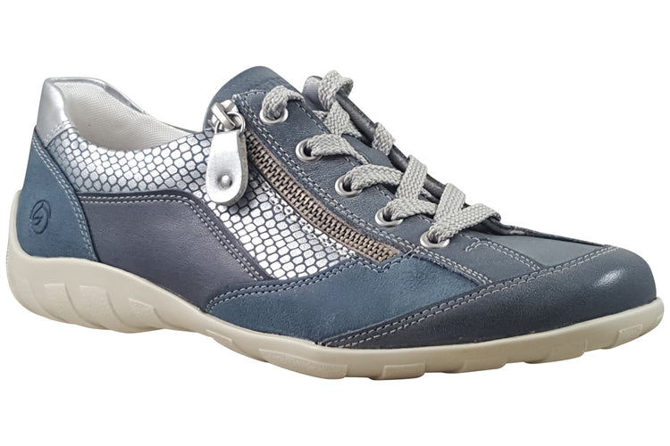 Remonte Mattina R3410 White/Blue Womens Shoes