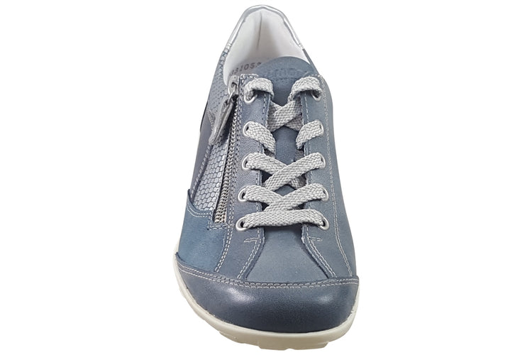 Remonte Mattina R3410 White/Blue Womens Shoes