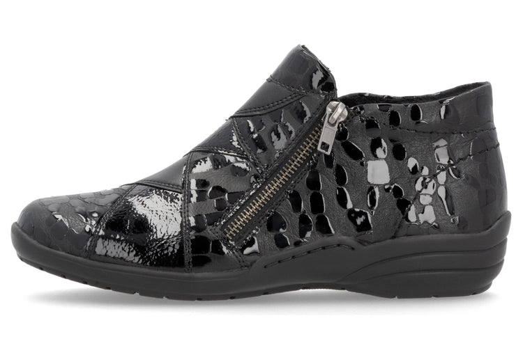 Remonte May R7674-04 Black Patent Womens Boots