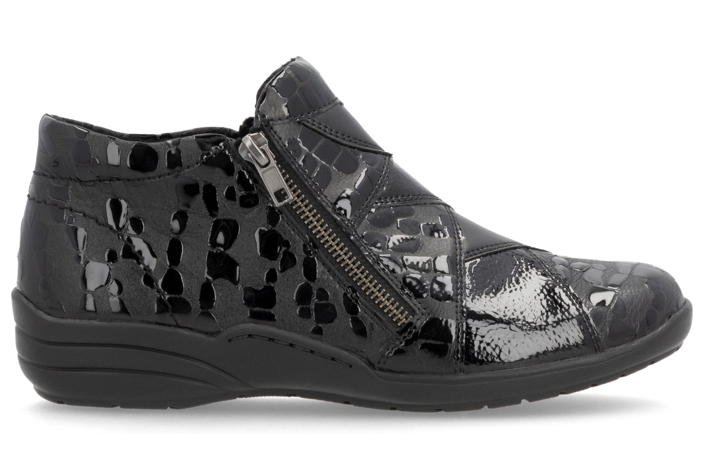 Remonte May R7674-04 Black Patent Womens Boots
