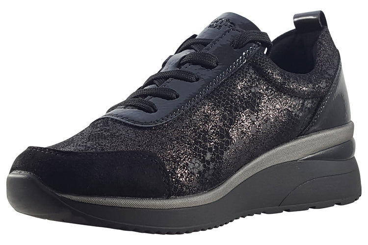 Remonte Mofty-2 D2401 Black Womens Fashion Trainers