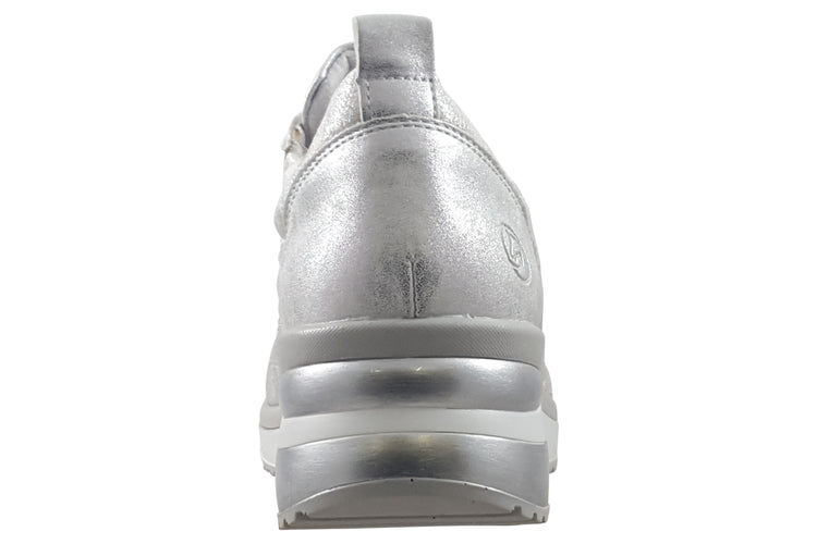Remonte Mofty-2 D2401 Ice White/Silver Womens Fashion Trainers