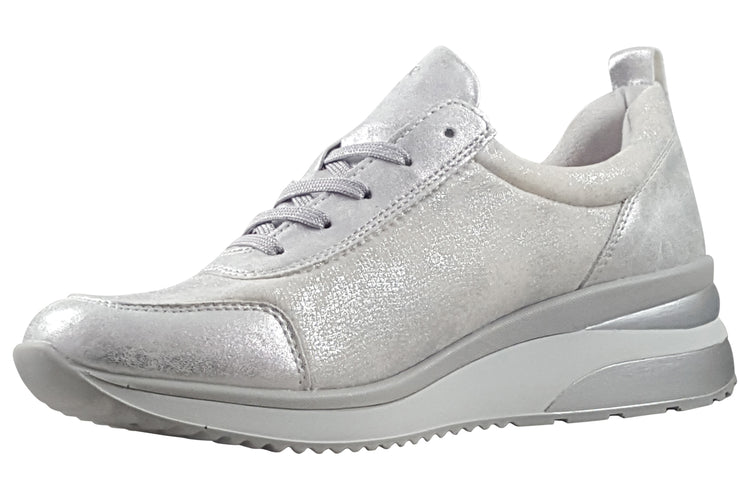 Remonte Mofty-2 D2401 Ice White/Silver Womens Fashion Trainers