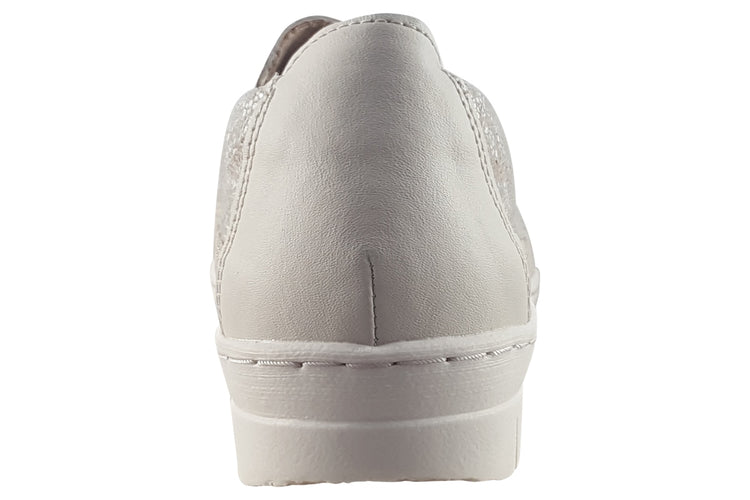 Remonte Monica D5829 White/Gold Womens Shoes