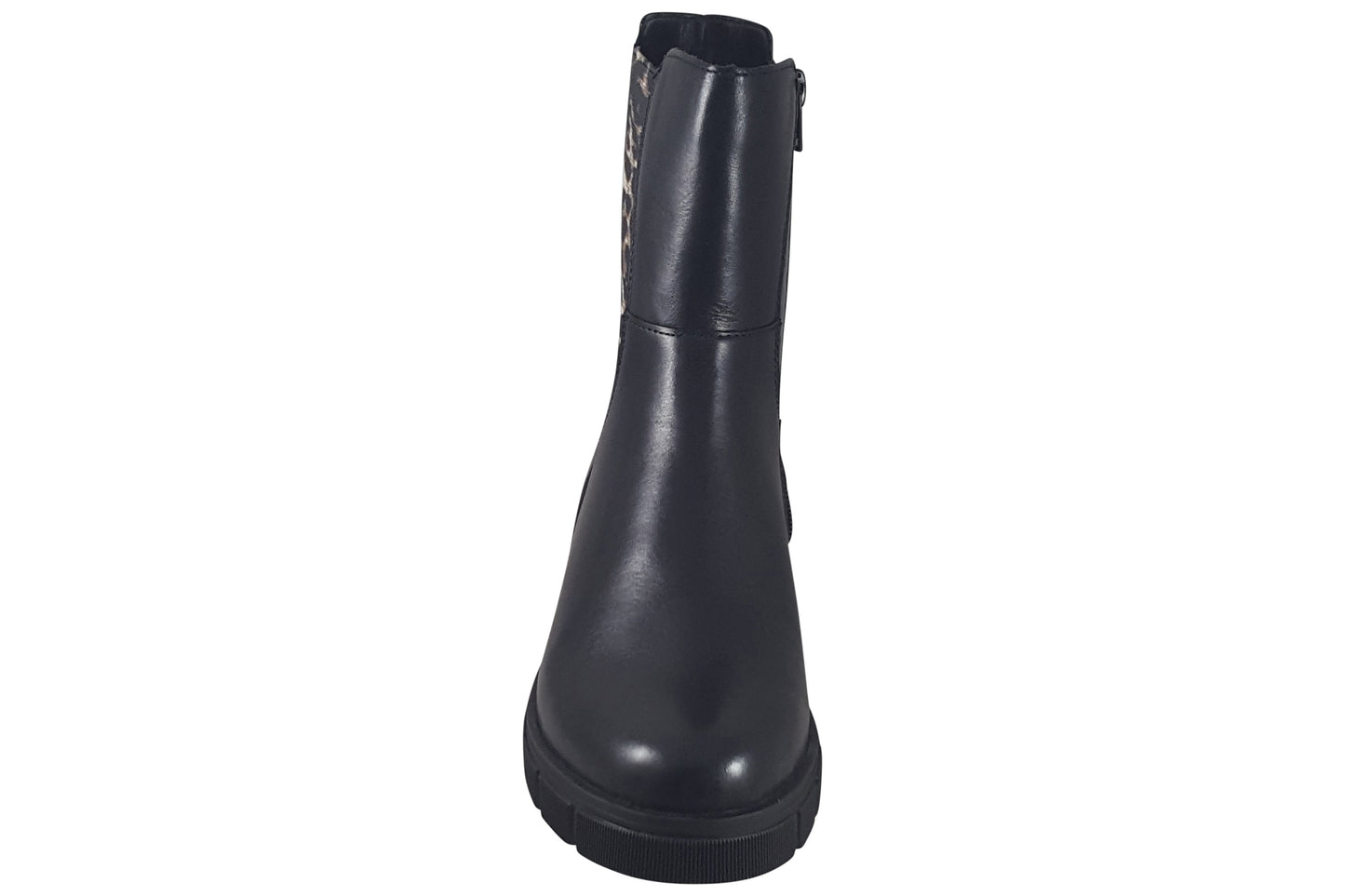 remonte percy d2s70 03 womens boots black leopard top