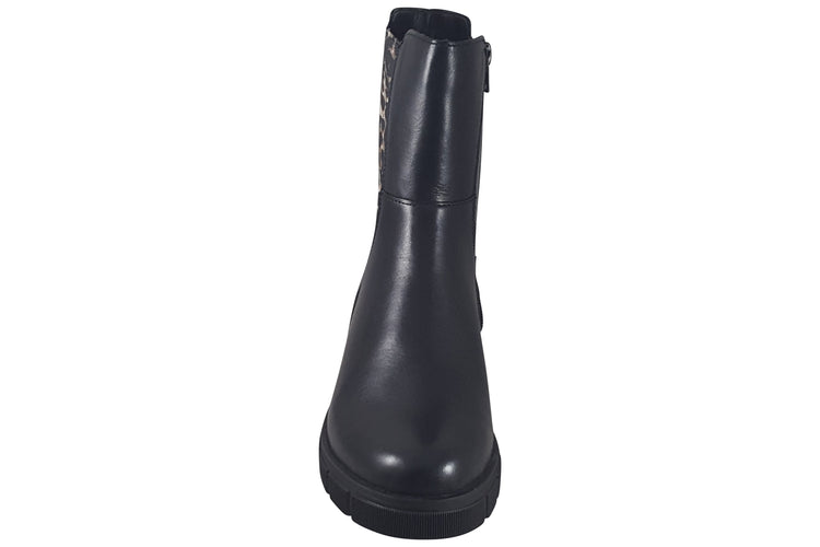 Remonte Percy D2S70-03 Black/Leopard Womens Boots