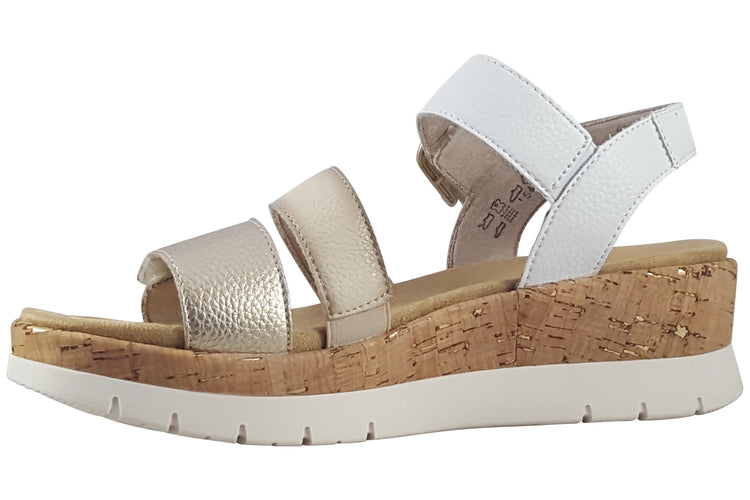 Remonte Sabina D2P50-80 Gold Multi Womens Sandals