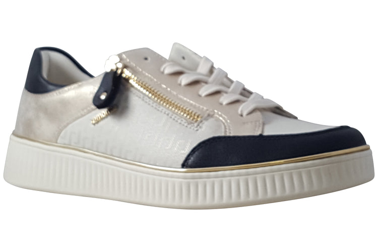 Remonte Sabrina D2E04-80 White/Musche/Black Womens Fashion Trainers