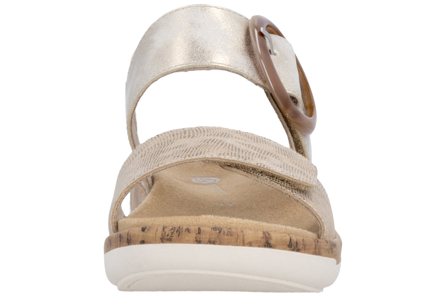 Remonte Scott R6853-94 Beige/Metallic Womens Sandals