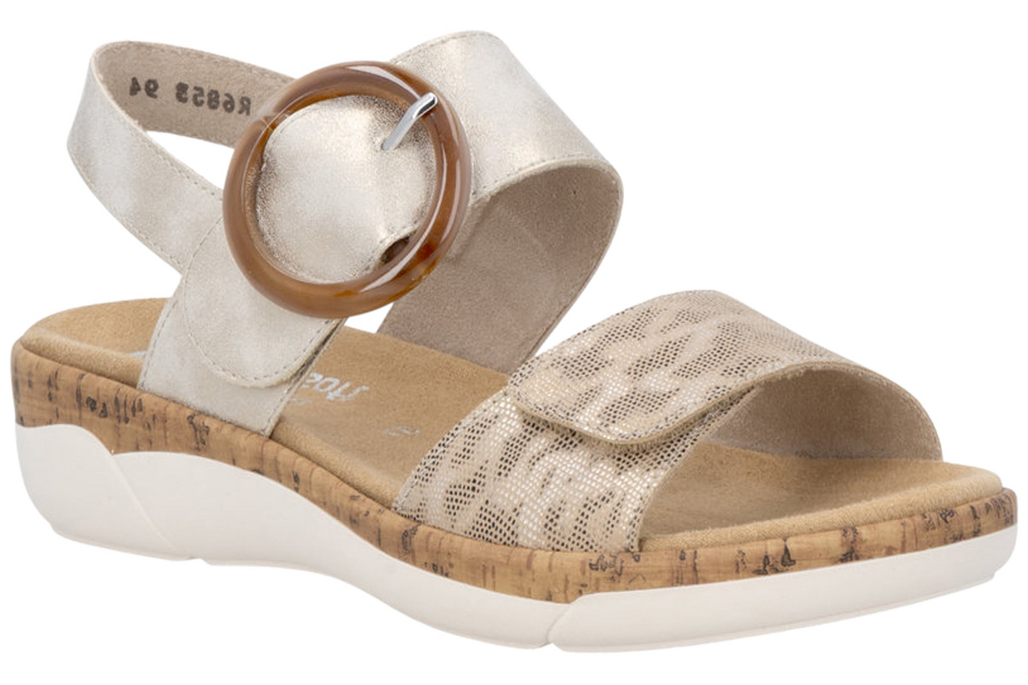 Remonte Scott R6853-94 Beige/Metallic Womens Sandals