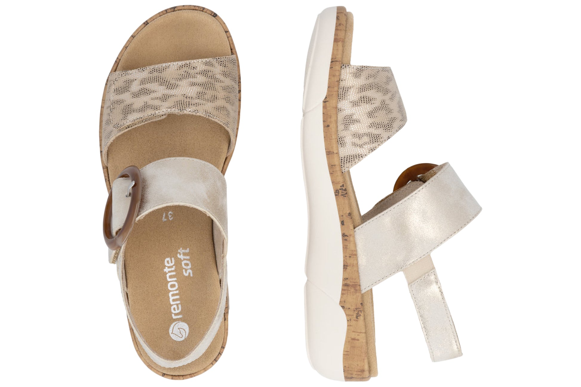 remonte-scott-r6853-84-womens-sandals-beige-metallic-top-pair