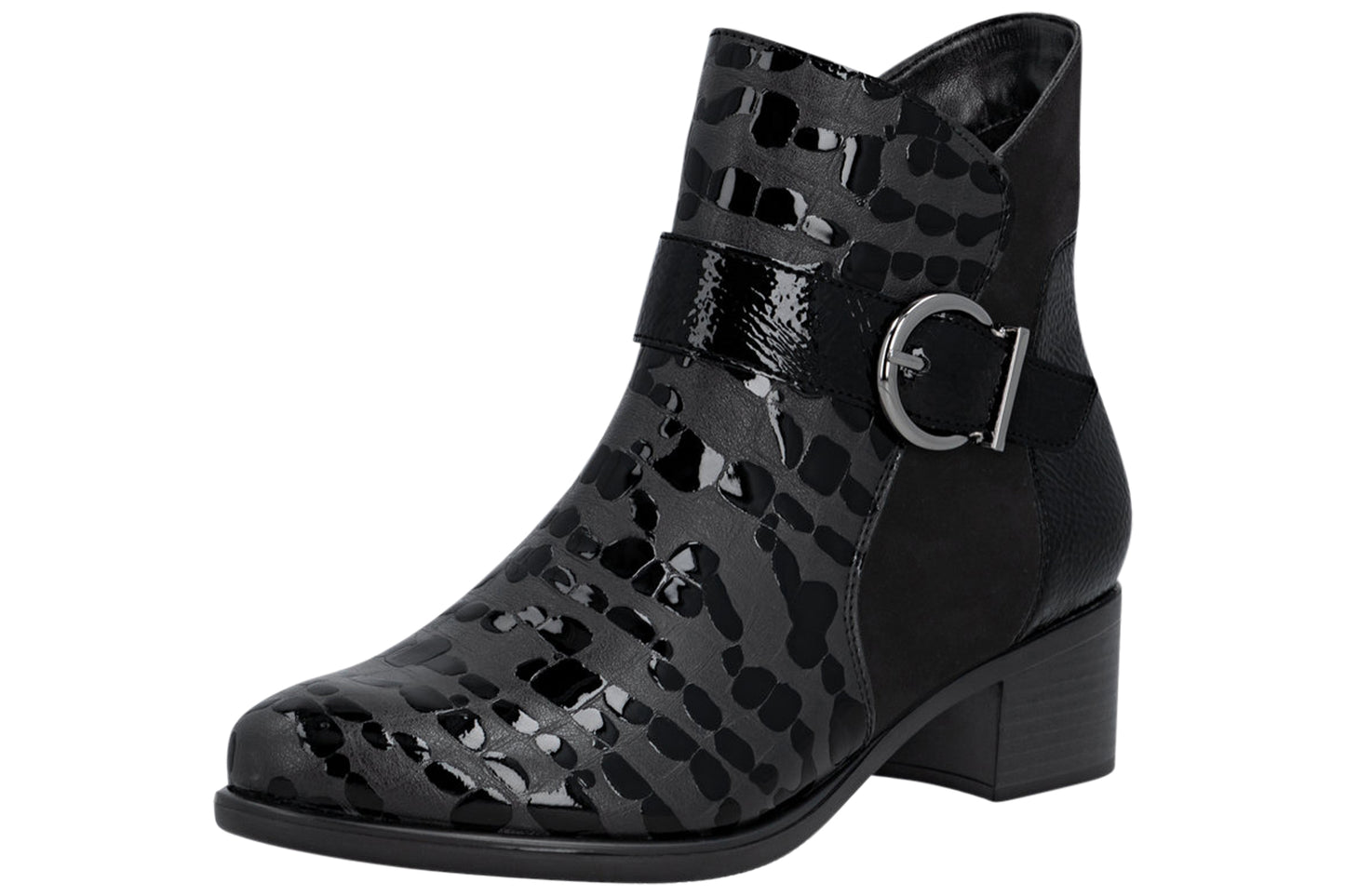 Remonte Shiela R5188-02 Womens Boots Black Pat