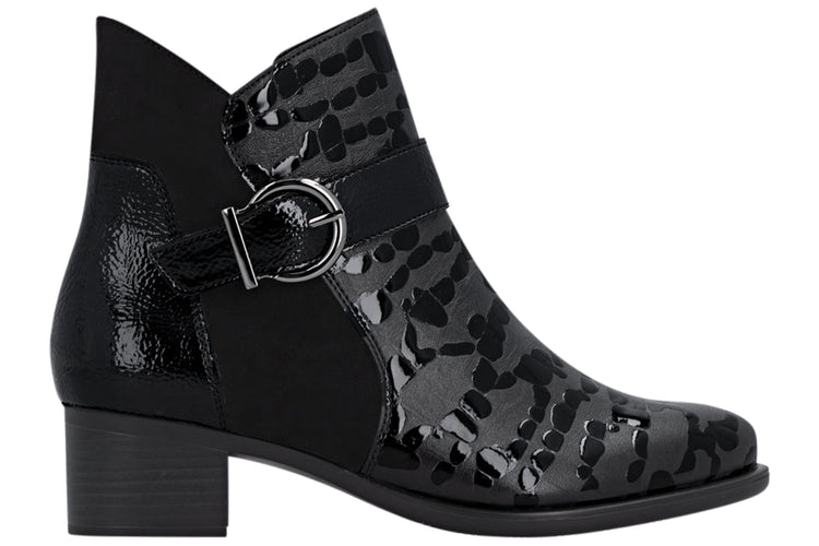Remonte Shiela R5188-02 Womens Boots Black Pat