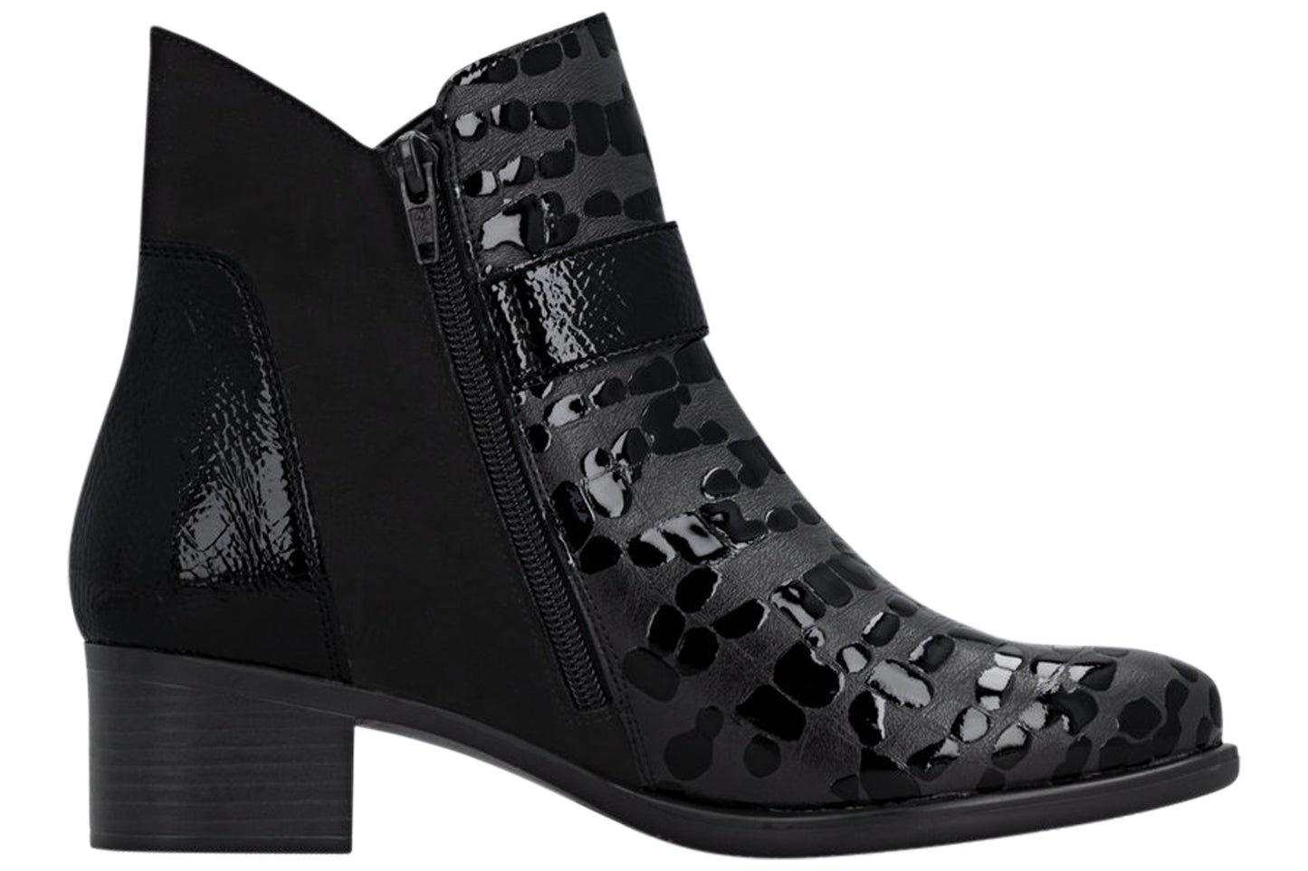 Remonte Shiela R5188-02 Womens Boots Black Pat
