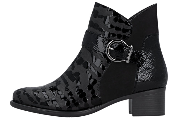 Remonte Shiela R5188-02 Womens Boots Black Pat