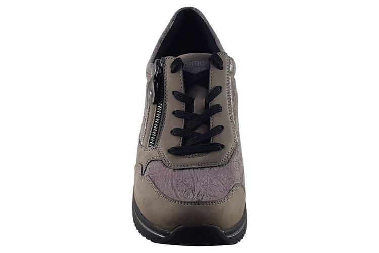 Remonte Softy D0T01 Grey Metallic Womens Fashion Trainers