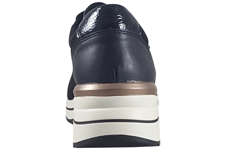 Remonte Sophie-Anne D0T09-04 Black/Leopard Womens Fashion Trainers