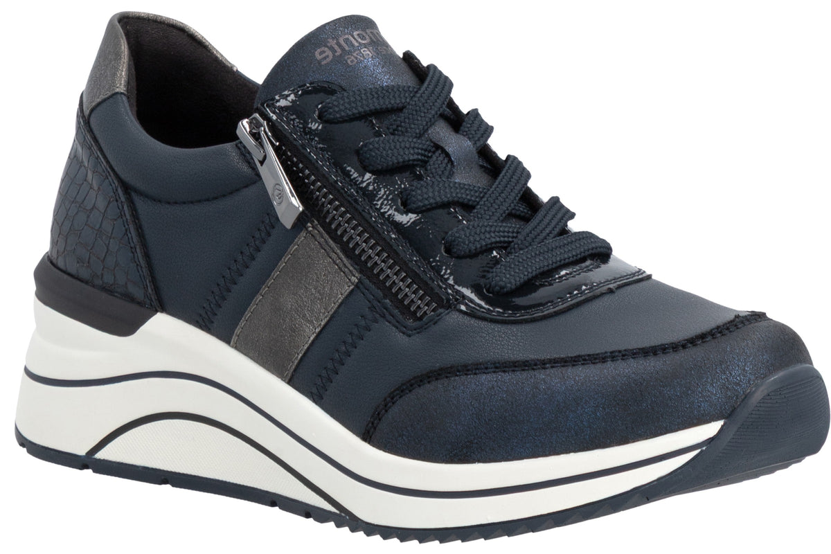 Remonte Sophie-Anne DOT09-14 Blue Comb Womens Fashion Trainers