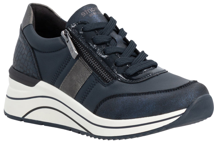 Remonte Sophie-Anne DOT09-14 Blue Comb Womens Fashion Trainers